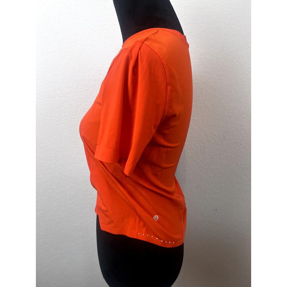 Lululemon Orange Soda Lightweight Airflow Running T-Shirt XS - Picture 2 of 8